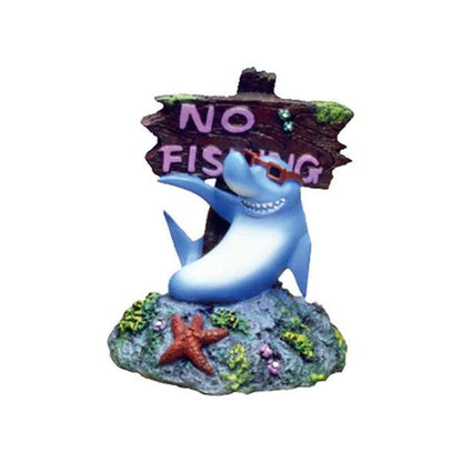 Rosewood Cool Shark No Fishing Sign